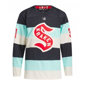Seattle Kraken Hockeydrakt Philipp Grubauer 2023-24 Blå Winter Classic Adidas Authentic - Herre